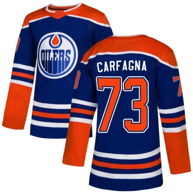 Authentic Damien Carfagna Royal Edmonton Oilers Alternate Jersey - Youth