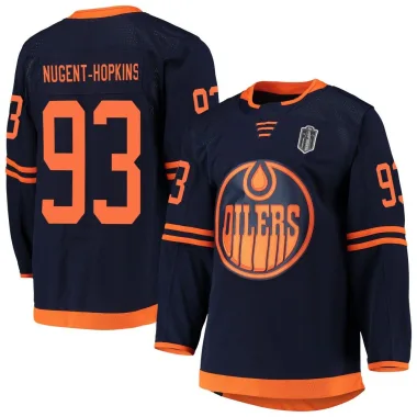Authentic Ryan Nugent-Hopkins Navy Edmonton Oilers Alternate Primegreen Pro 2025 Stanley Cup Final Jersey - Men's