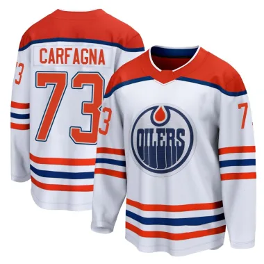 Breakaway Damien Carfagna White Edmonton Oilers 2020/21 Special Edition Jersey - Men's