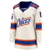 Breakaway Kris Russell Edmonton Oilers Light Beige Alternate Jersey - Women's
