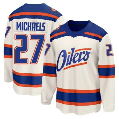 Breakaway Owen Michaels Edmonton Oilers Light Beige Alternate Jersey - Men's