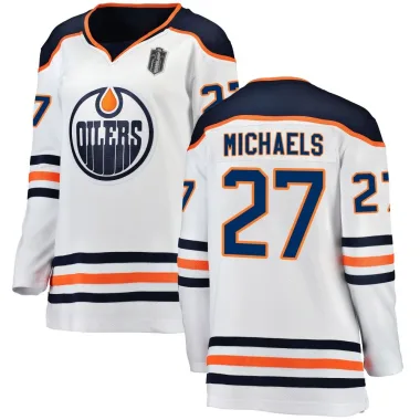 Breakaway Owen Michaels White Edmonton Oilers Away 2025 Stanley Cup Final Jersey - Women's